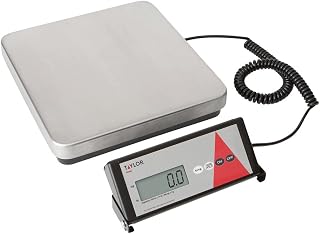 Taylor 150 lb Digital Utility Bench Scale with Remote LCD Display - Receiving Postal Scale, Tare & Hold