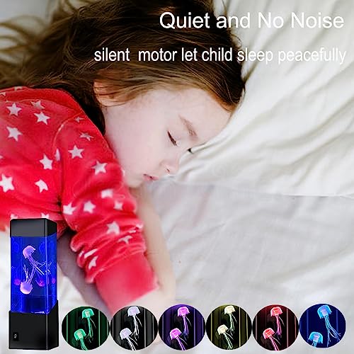 Multi-Color Jellyfish Lava Lamp, Usb Powered Aquarium Night Lights,16 Colors Changing Jellyfish Lamp, Office Room Desktop Decoration,Gifts For Adults Kids Children,Christmas Birthday Holiday Gift #TOP1