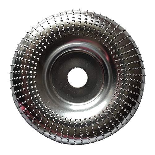Demiawaking Disco Abrasivo per Legno Mola per Rettifica Angolare in Carburo di Tungsteno Lavorazione del Legno Utensile Rotante per Smerigliatrice Angolare per Legno (Argento)