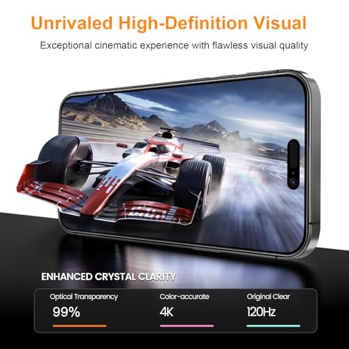 OneFish Screen Protector for iPhone 16 Plus, HD Clear, Full Edge Coverage 6.7" 16 Plus,Scratch Resistant, Bubble Free, Easy Installation, Auto Dust-Elimination, 2 Pack — view 6