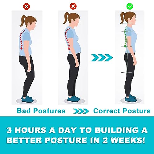 ACCUBIO Posture Corrector for Men & Women, Upper Back Brace for Clavicle Support, Adjustable Back Straightener, Posture straps for men, Posture Support, Neck & Back Pain Relief