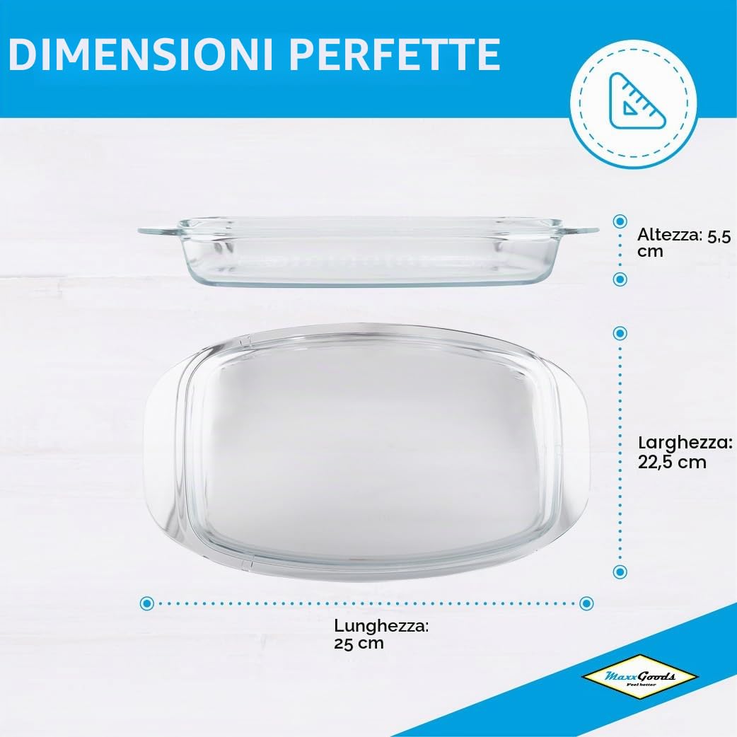 Jenaer - Coperchio in vetro per tutte le arrosti, 32 x 20,5 cm, resistente al forno fino a 260° C, ideale anche come pirofila