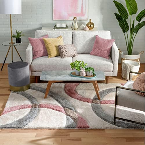 Image of Shaggy Area Rug - Extra Plush Luxury Carpet, Super Soft & Cozy Feel| Perfect for Living Room, Bedroom, and Stylish Home Decor- Blue (2 x 6 ft)