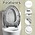 Elongated Toilet Seat Wall Black and White Resin Toilet Seat with Quietly Close Quick Release Hinges Decorative Toilet Seat with Cover Easy to Clean and Install