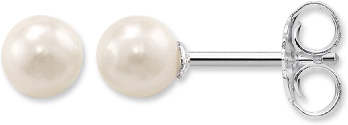 Pearl Stud Earrings Large 925 Sterling Silver H1431