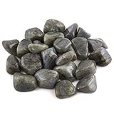 Crystal Allies Materials - 1lb Wholesale Tumbled Labradorite Stones from Madagascar - Large 1' - Raw Natural Stones for Cabbing, Cutting, Lapidary, Tumbling and Polishing & Reiki Crystal Healing