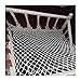 Child Safety Net Fall Protection Net Rope Stairs Cargo Net Climb Playground Rock Nylon Mesh Tree Web Outdoor Treehouse White 6mm,5cm,10 * 5M(33 * 16ft)