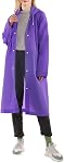 Womens Raincoats Waterproof EVA Long Rain Poncho with Hood Portable Lightweight Outdoor Rain Coats for Hiking Camping