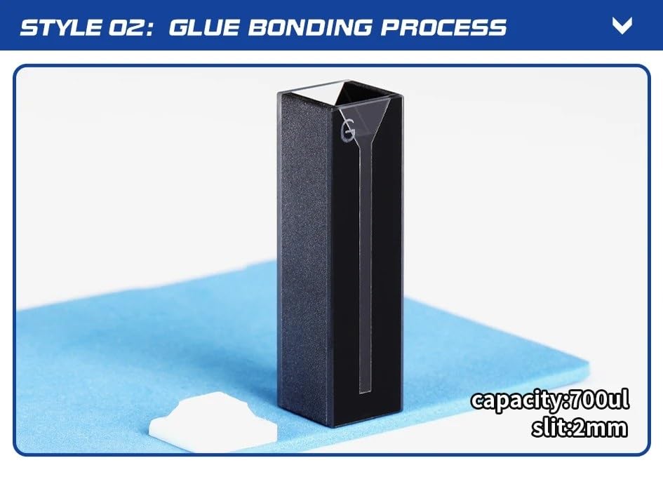 Microcuvette en verre 700ul à éclairage bidirectionnel pour analyse - 2