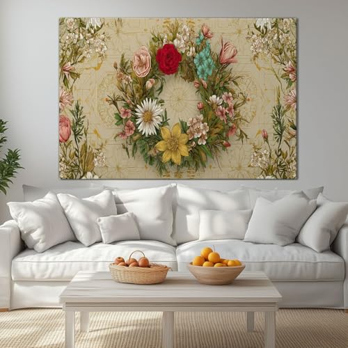 Decoration murale pour salon et chambre afin de habiller un grand mur vide de 90x60