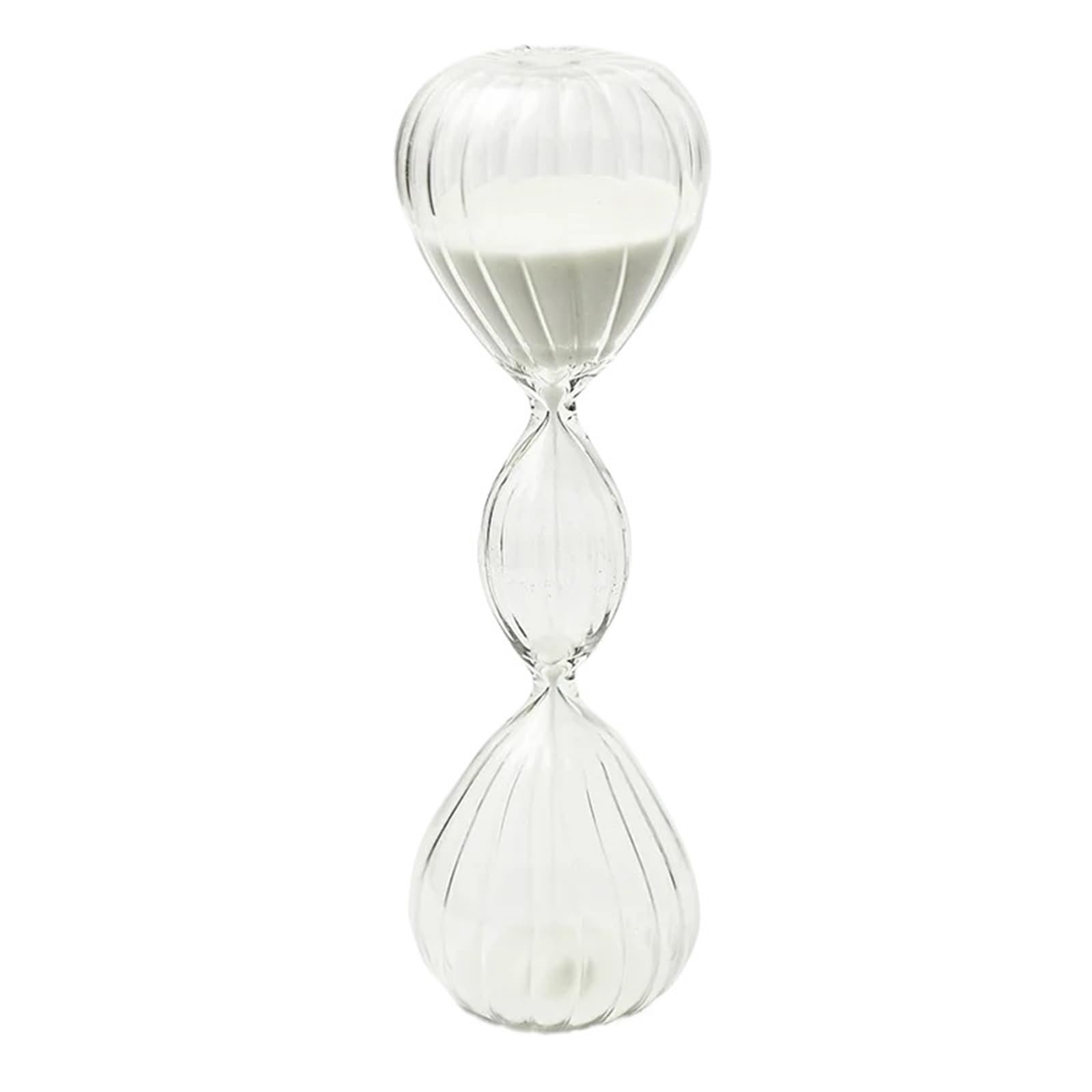 Temporizador de Reloj Arena Irregular Tres Capas, Herramienta gestión del Tiempo Cocina y Oficina, Instalado en el hogar de Cocina(Striped White Sand)