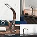 WILIT U2 LED Desk Lamp, Dimmable Office Lamp, Eye-caring LED Table Lamp, Alarm Clock, Thermometer, Calendar Display Screen, 3 Brightness Levels, Touch Panel Control, 5W, Coffee