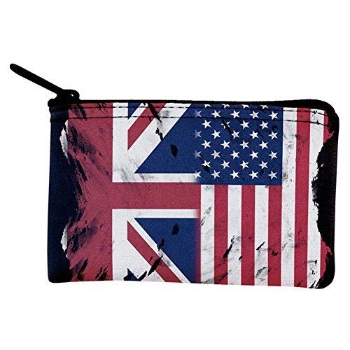 british flag coin purse - British UK American USA Flag Coin Purse Multi Standard One Size