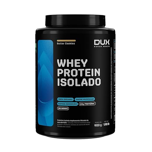 Dux - Whey Protein Isolado - 900g - Butter Cookies