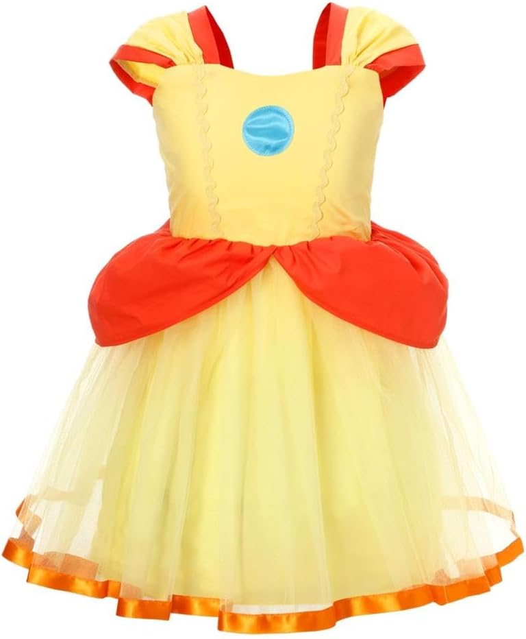 Lito Angels Princess Costume Girls Up to 8, Tulle Dress Up Kids Birthday Halloween Xmas Party for Infant Baby Toddler