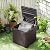 Kingdura 60 Gallon Outdoor Storage Box, Waterproof Resin Deck Box for Indoor and Outdoor Use, Lockable Storage Container for Patio Furniture Cushions Garden Tools (Coffee, 60 Gallon)