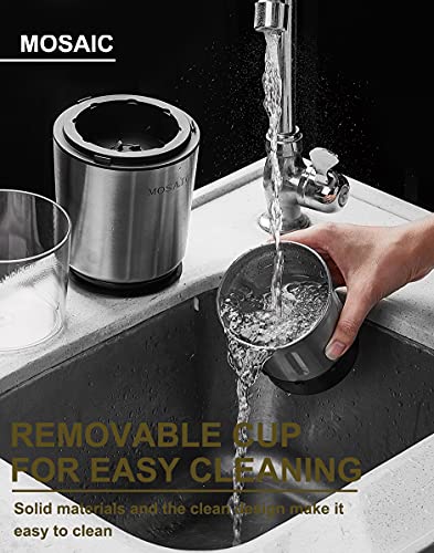 Coffee Grinder Electric, Mosaic Herb Grinder, Spice Blender And Espresso Grinder With 2 Dishwahser Safe Stainless Steel Bowls For Coffee, Herb And Spices, Silver #TOP3