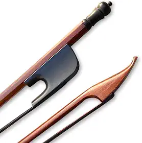 Novo arco de violino 4/4 laços barrocos sapo ébano madeira brasileira laço cabelo liso