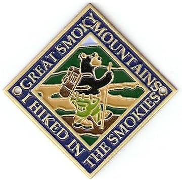 Great Smoky Mountains - Hiking Bear - Hiking Stick Medallion