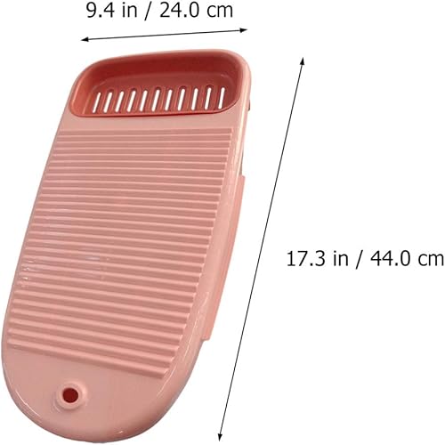 Miniatura 3 de Cabilock Lavadora portátil de plástico, tabla de lavar a mano, tabla de lavado antideslizante, tabla de lavado manual para herramientas de limpieza
