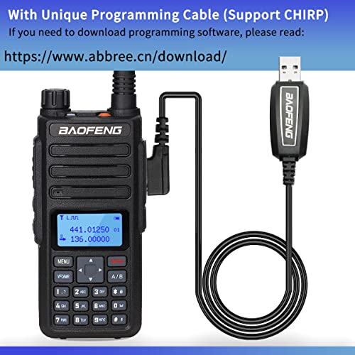 Ham Radio Baofeng Radio Bf-H6 10W High Power Two Way Radio Dual Band Handheld Walkie Talkie(Uv-5R Upgraded Version) With Pl2303 Usb Programming Cable Etc Extended Kit #TOP6