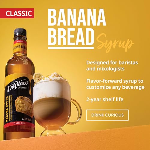 Image of DaVinci Gourmet Banana Bread Syrup, 25.4 Fluid Ounces (Pack of 1)