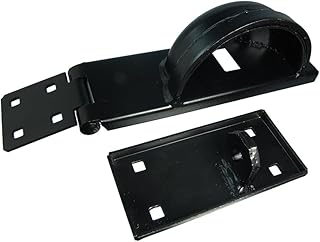 10 X Left-Handed Hasp & Staple Lock with Security Bar