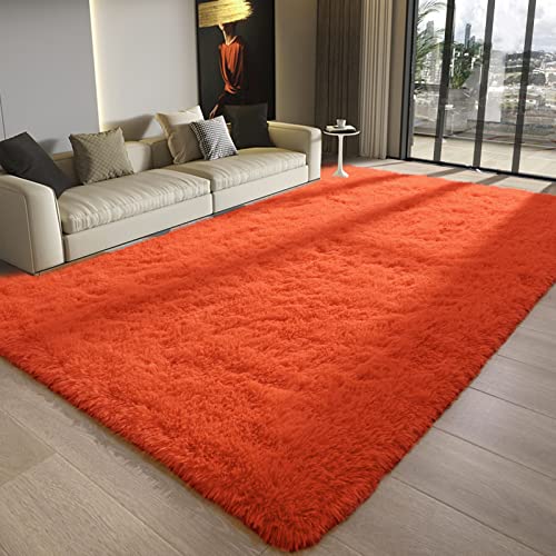 Consejos y reviews para comprar Bolso zara los más recomendados. 27 Zareas - Alfombra suave y esponjosa para recámara, 4 x 6 pies para sala de estar, alfombra lanuda roja y naranja para lindas habitaciones de bebé, alfombra de felpa peluda para...