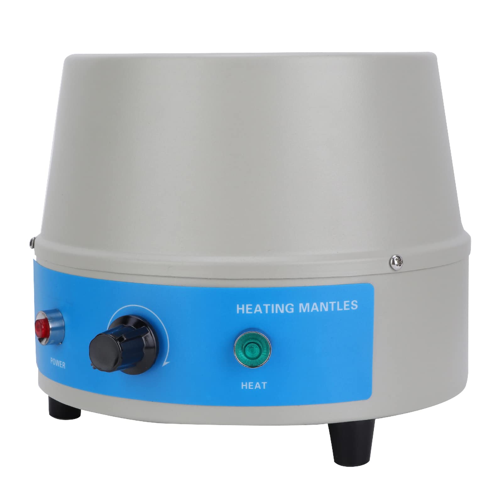 Manto Calefactor Eléctrico, Calentador Termostático de Laboratorio de 250 ml, Herramienta de Manto Calefactor con Agitador Magnético, Control de Temperatura 450 ℃(220V-Gris)