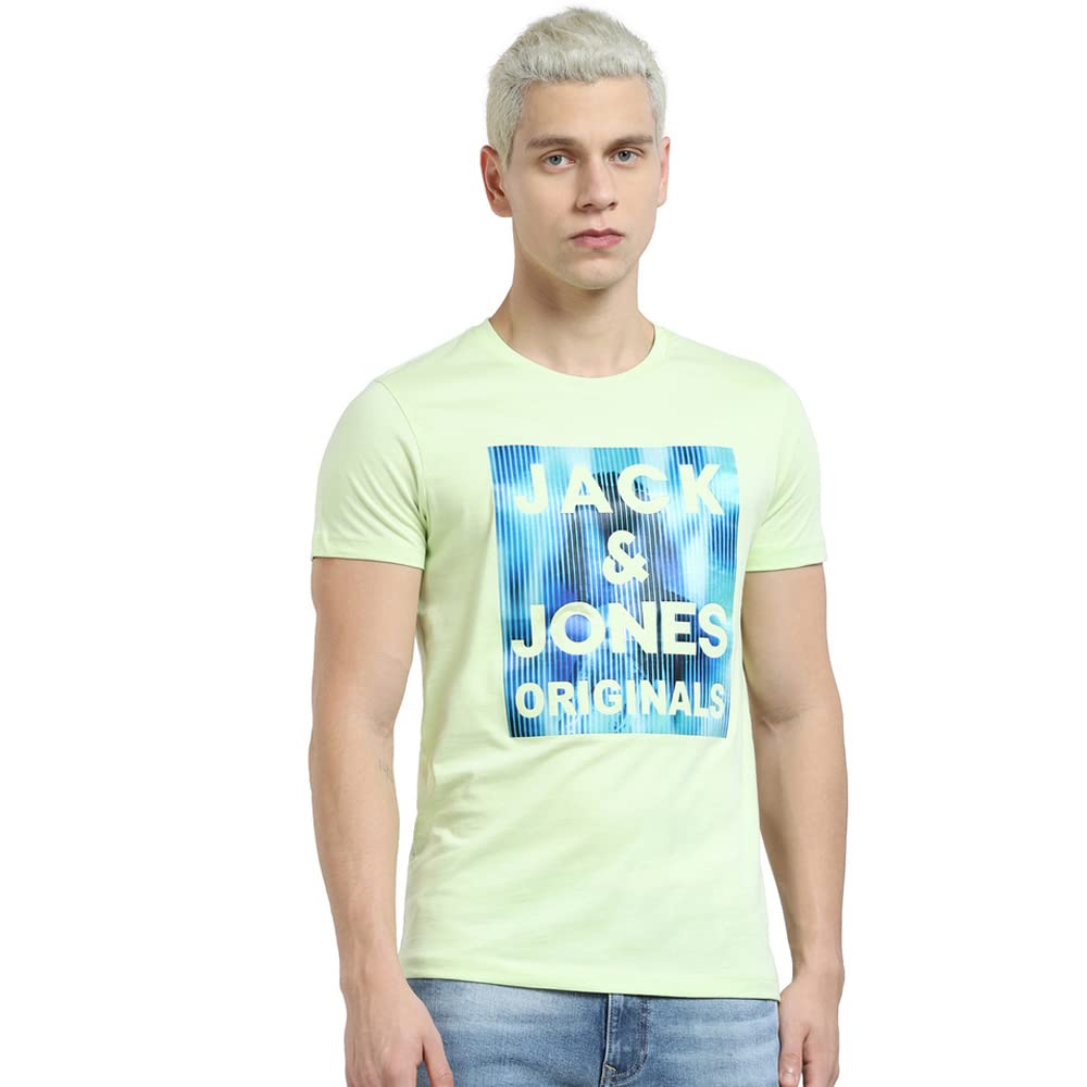 JACK & JONESMen's Cotton Slim Fit T-Shirt