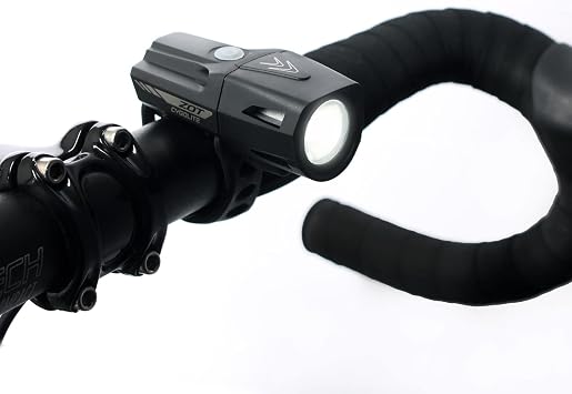 Cygolite Zot 450 Lumen Bike Light 5 Night & 2 Daytime Modes Sleek Durable Design IP67 Waterproof Sturdy Flexible Mount USB Rechargeable Headlight for Road & Commuter Bicycles,Black,Compact
