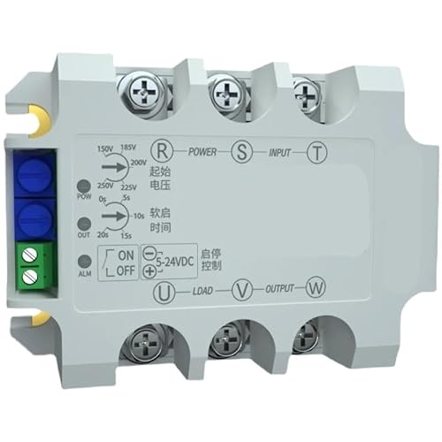 3 Phase Motor Soft Starter Online Slow Start Module Solid State Relay Decompression And Step-Down Controller 5KW8KW15KW22KW(Radiator 22KW Module)