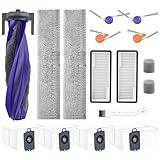 Picture of 16 Pcs Accessories kit for NARWAL FLOW Robot Vacuum, 1 Zero-Tangling Floating Brush, 4 Dust Bag, 2 Dust Bin Filter, 2 Track Mop, 4 Anti-tang ling Side Brush, 2 Sponge Filter, 1 Clean Tool