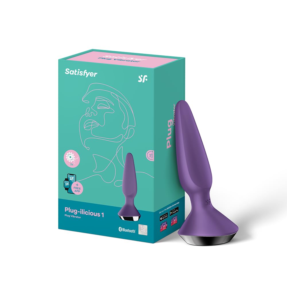 Satisfyer Plug-ilicious 1 Butt-Plug Vibrator mit App-Steuerung | Wasserdicht (IPX7) | Hautfreundliches Silikon | Sex-Spielzeug für Mann und Frau