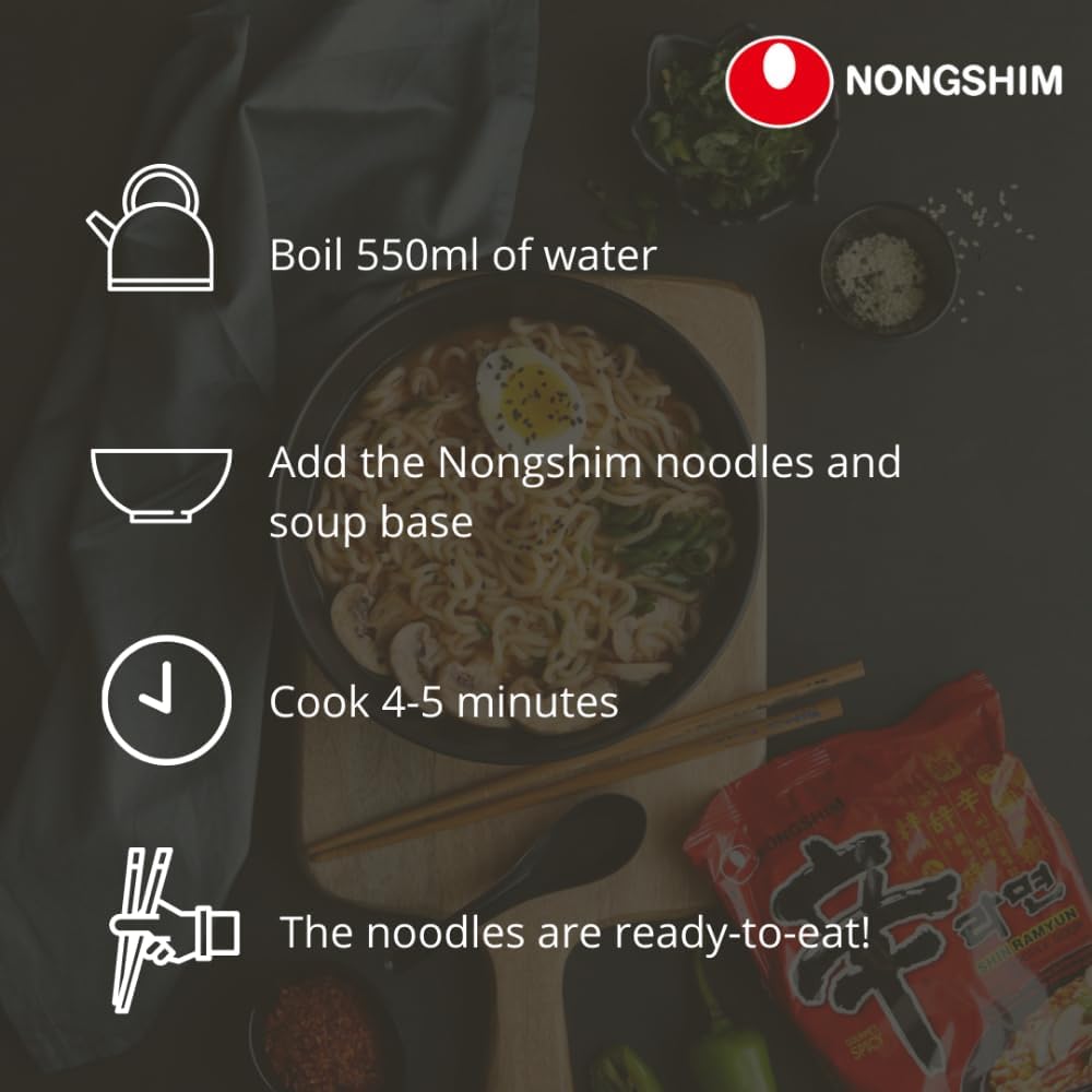 Nong Shim — лапша быстрого приготовления Chapaghetti, 140 г, 20 шт.
