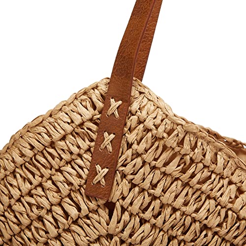 Straw Bags For Women Summer Beach Woven Tote Hobo Handbag Casual Straw Shoulder Bags For Travel Vocation #TOP4