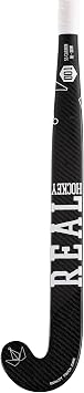 Field Hockey Stick with 55% Carbon, 40% Fiberglass, 5% Aramide and Kevlar Rough Surface Head Clean White