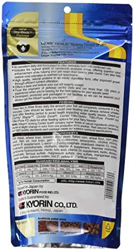 Hikari 12-Ounce Sinking Cichlid Gold Pellets for Pets, Mini