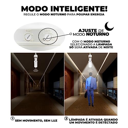 Sensor De Presença Iluminação Com Fotocélula Para Lâmpada Soquete E27