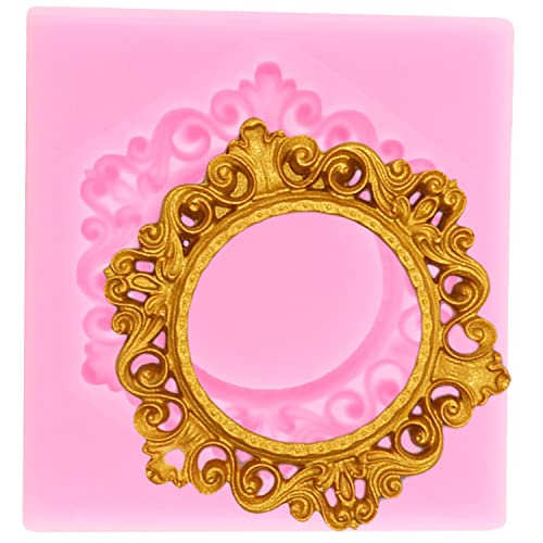 ZiXiang Photo Frame Fondant Molds Vintage Frame Molds Picture Frames Silicone Mold For Cake Decoration Cupcake Topper Gum Paste Chocolate Candy Polymer Clay Set Of 4 by zixiang - Image 8