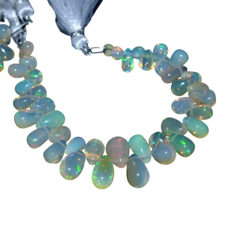 Opale de feu éthiopienne naturelle en forme de larme 4x6-6x10mm pour création bijoux