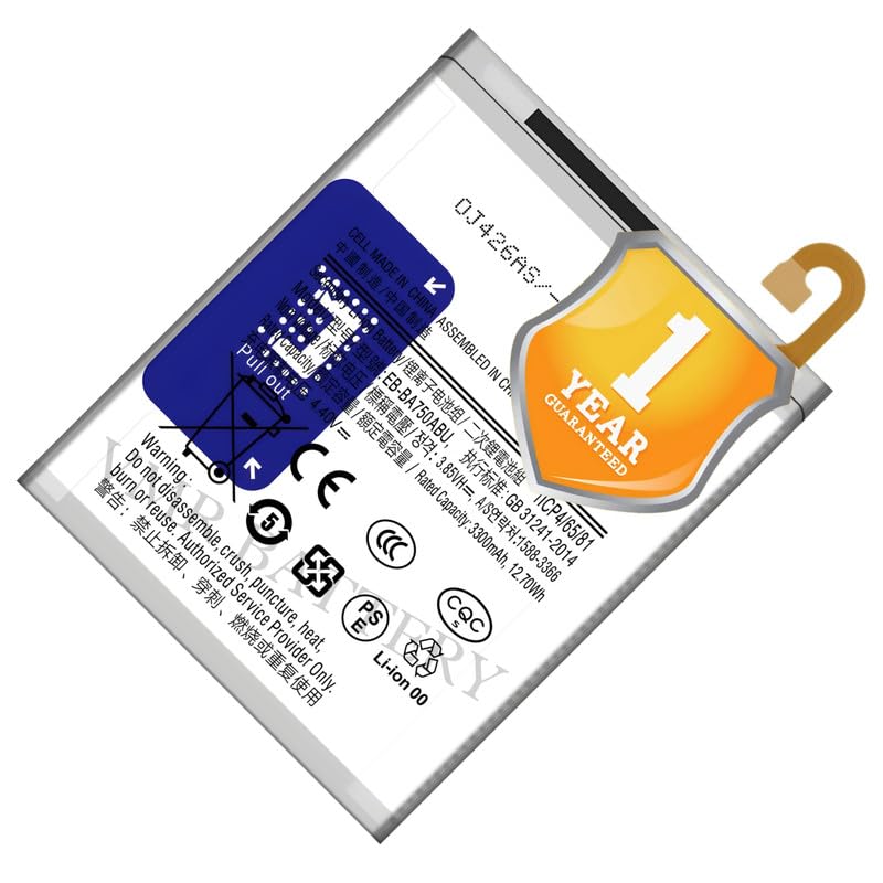 Image of Original EB-BA750ABU Battery Compatible for Samsung Galaxy A7 (2018) (SM-A750F) | A8s (SM-G887F) | A10 (SM-A105F) | M10 (SM-M105F) - (3400mAh) - 1 Year Warranty K7