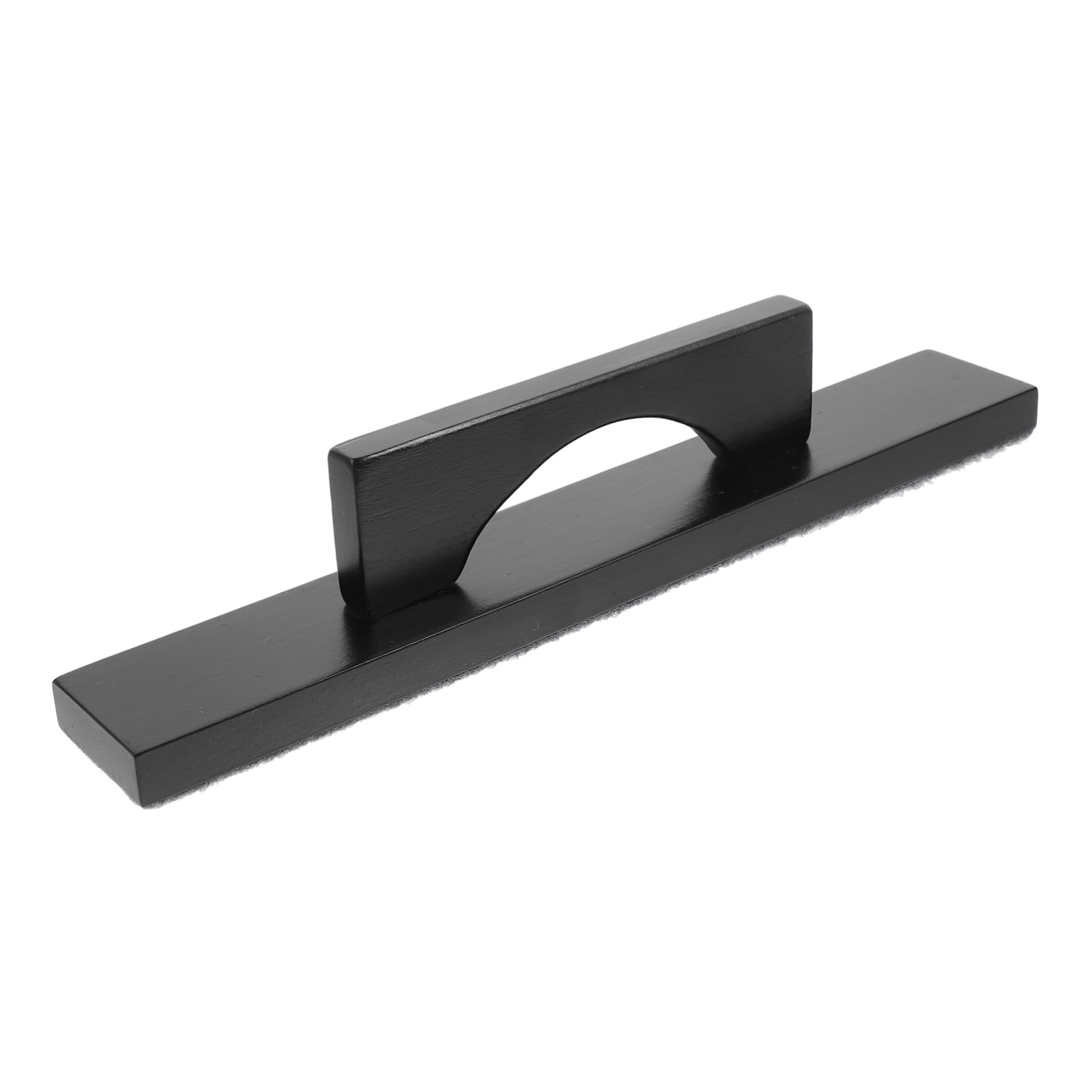 Spazzola per Shuffleboard in Legno e Poliestere, Nera, Portatile e Maneggevole, Accessorio per Tavolo da Biliardo e Shuffleboard, Pulizia Precisa