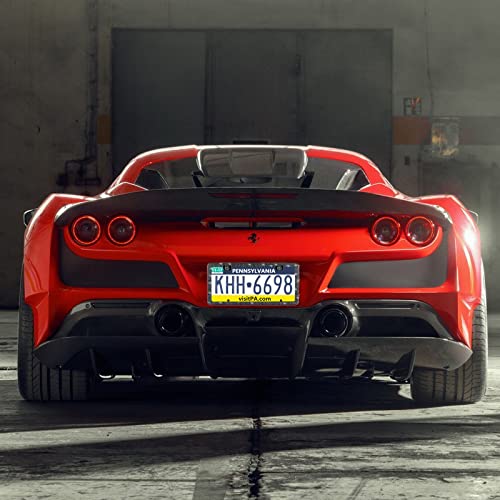 2 Pack Black Bling License Plate Frames For Women, Rhinestone Sparkly License Plate Frames, Diamond Car Accessories (Black) #TOP5