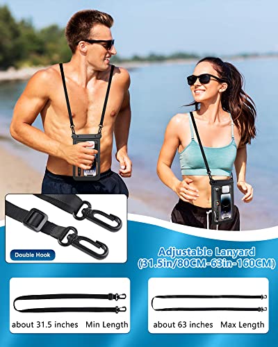 [2 Pack] Large Waterproof Phone Pouch, [Up To 10"] Dry Bags Universal For Iphone 14 Pro Max 13 12 11 Galaxy S22 S21 S20 Ipx8 Underwater Cell Phone Case Waterproof Protector For Swimming Kayaking Beach #TOP5