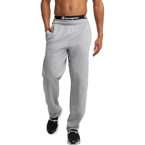 Champion Men's Sweatpants, Fleece, Open-bottom Sweatpants for Men (Reg. Or Big & Tall)