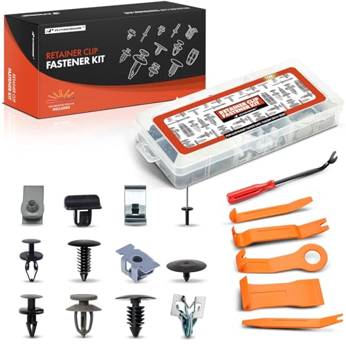 A-Premium 109 PCS (12 Sizes) Car Retainer Clips Kit Compatible with Chevrolet Tahoe GMC Yukon 2015-2020 Bumper Fender Cowl Hood Auto Push Pin Plastic Rivet Fastener Replacement Set, w/Removal Tool