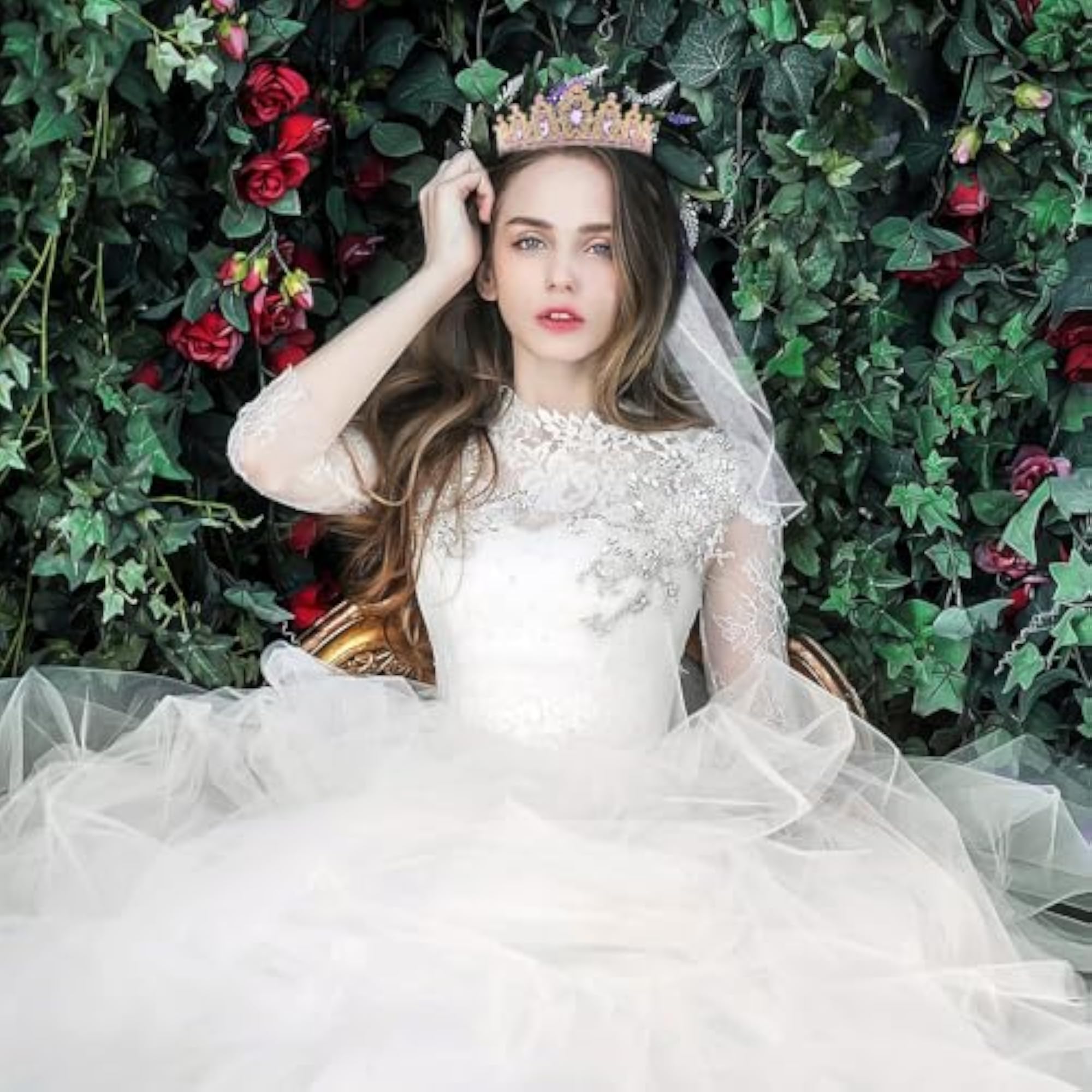 Birthday Tiaras for Women, Silver Crown