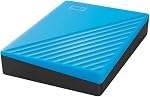 WD 4TB My Passport Portable Hard Drive, External HDD with backup software and password protection, Blue - WDBPKJ0040BBL-WESN