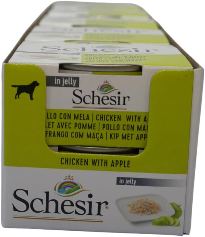 シシア (Schesir) 無添加・無着色 成犬用ドッグフード シシア チキンフィレ&amp;アップル 150g&times;10個